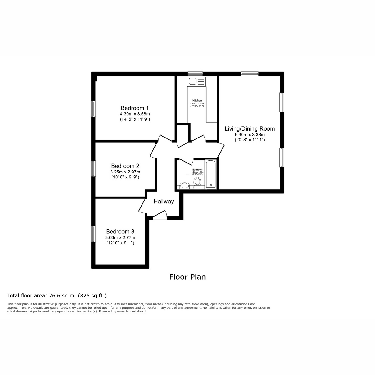 Floor plan, 3 bedroom for sale, Clatford Manor House Clatford Manor, Andover, SP11