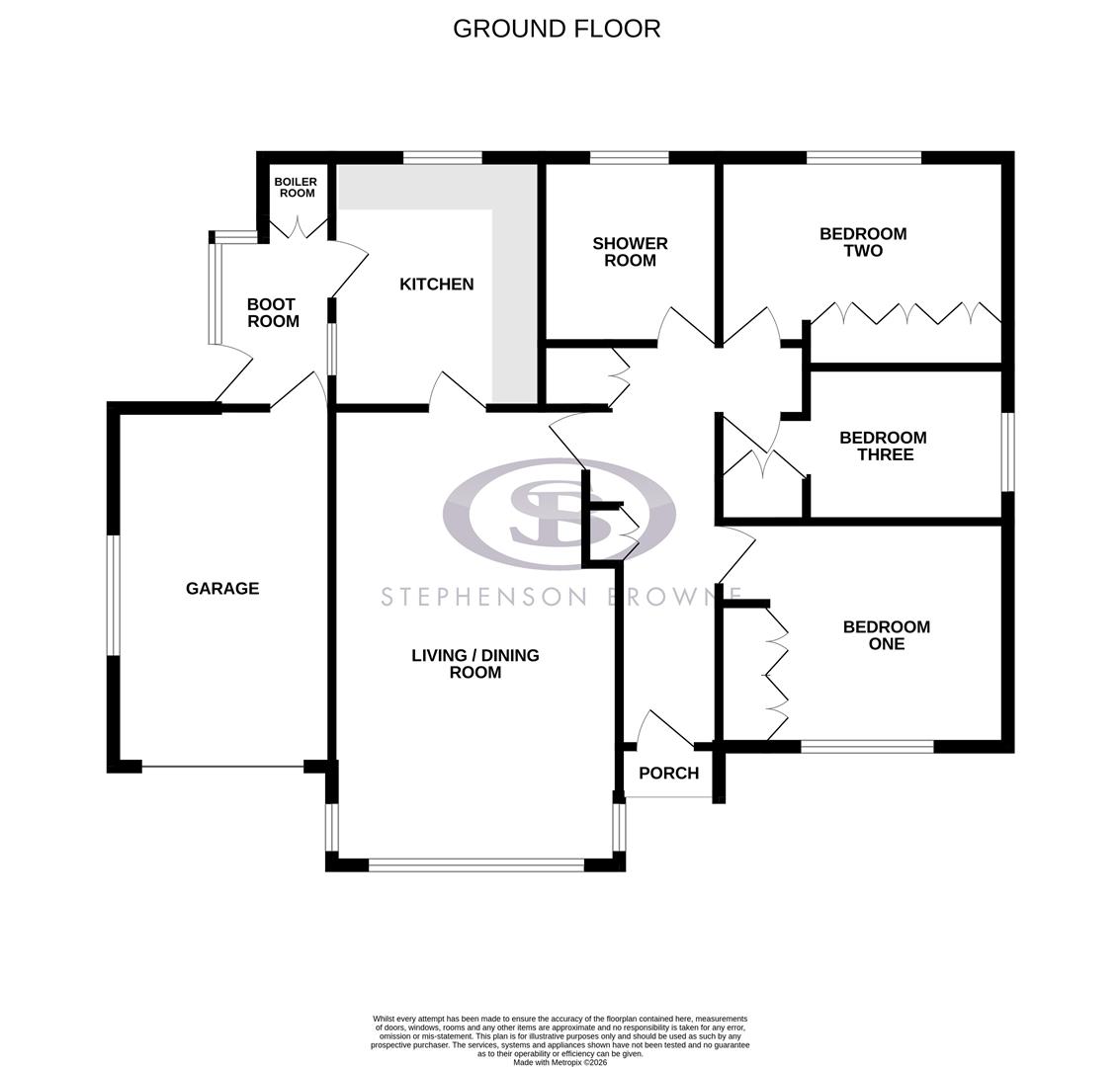Floor plan, 3 bedroom house for sale, West Way, Sandbach, CW11