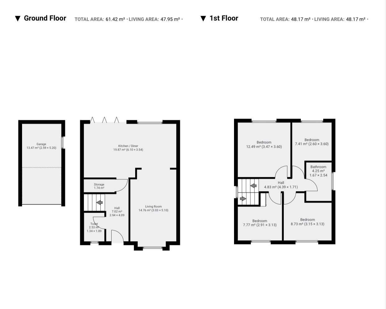Floor plan, 4 bedroom detached house for sale, Knoll Drive, Warwick, CV34