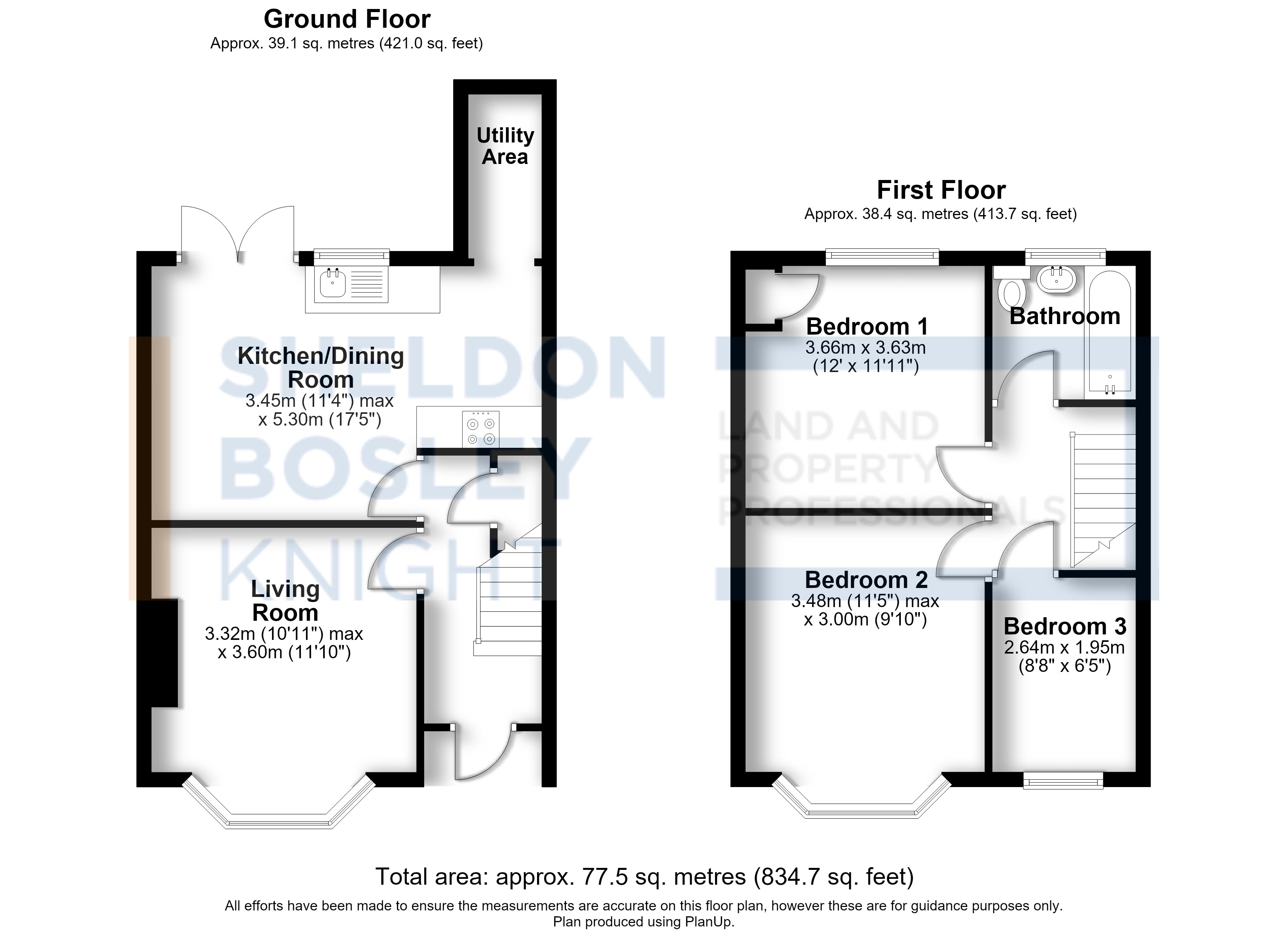 Floorplan, 3 bedroom terraced house for sale, Keresley Green Road, Coventry, CV6