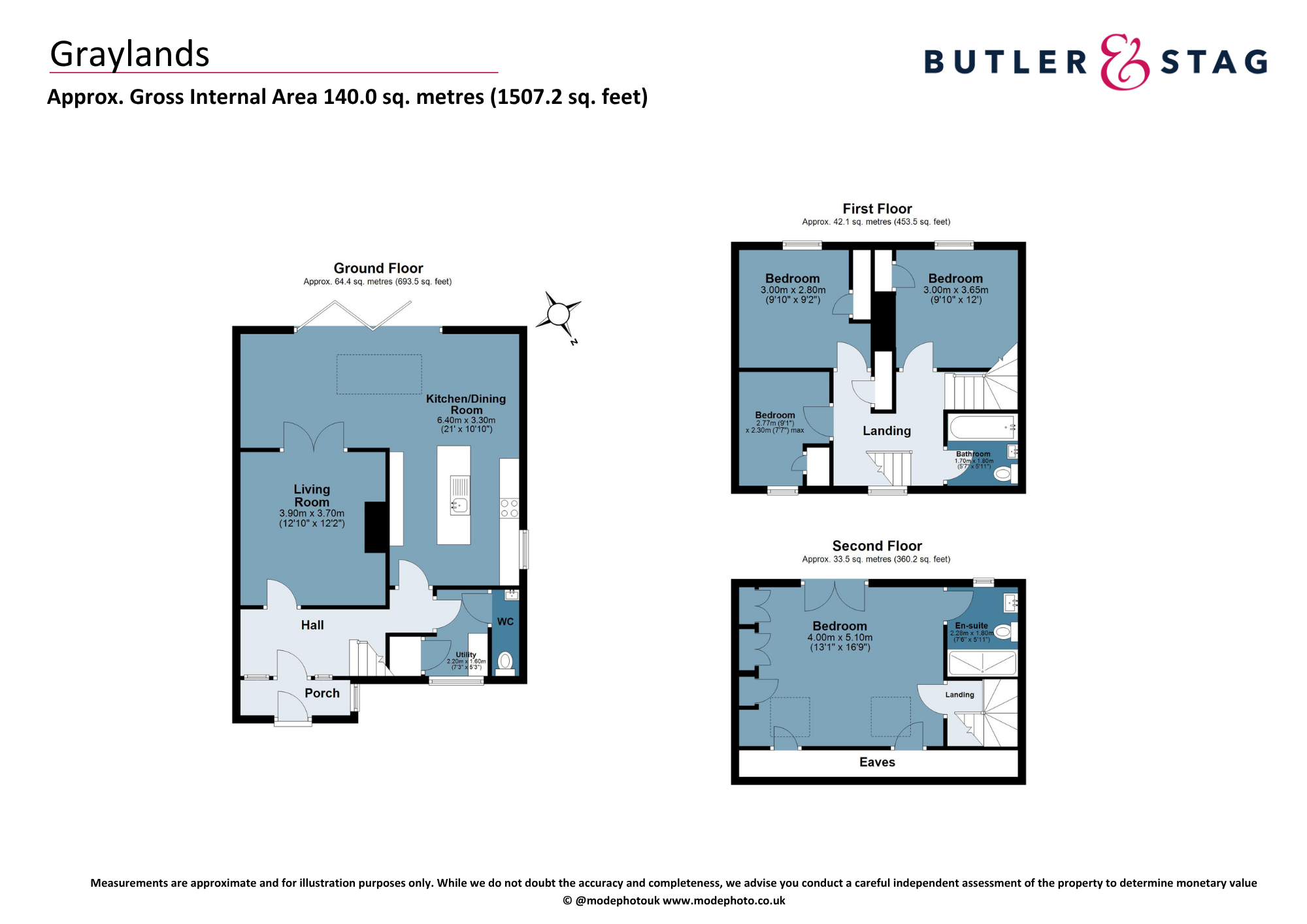 Floor plan, 4 bedroom semi detached house for sale, Graylands, Epping, CM16