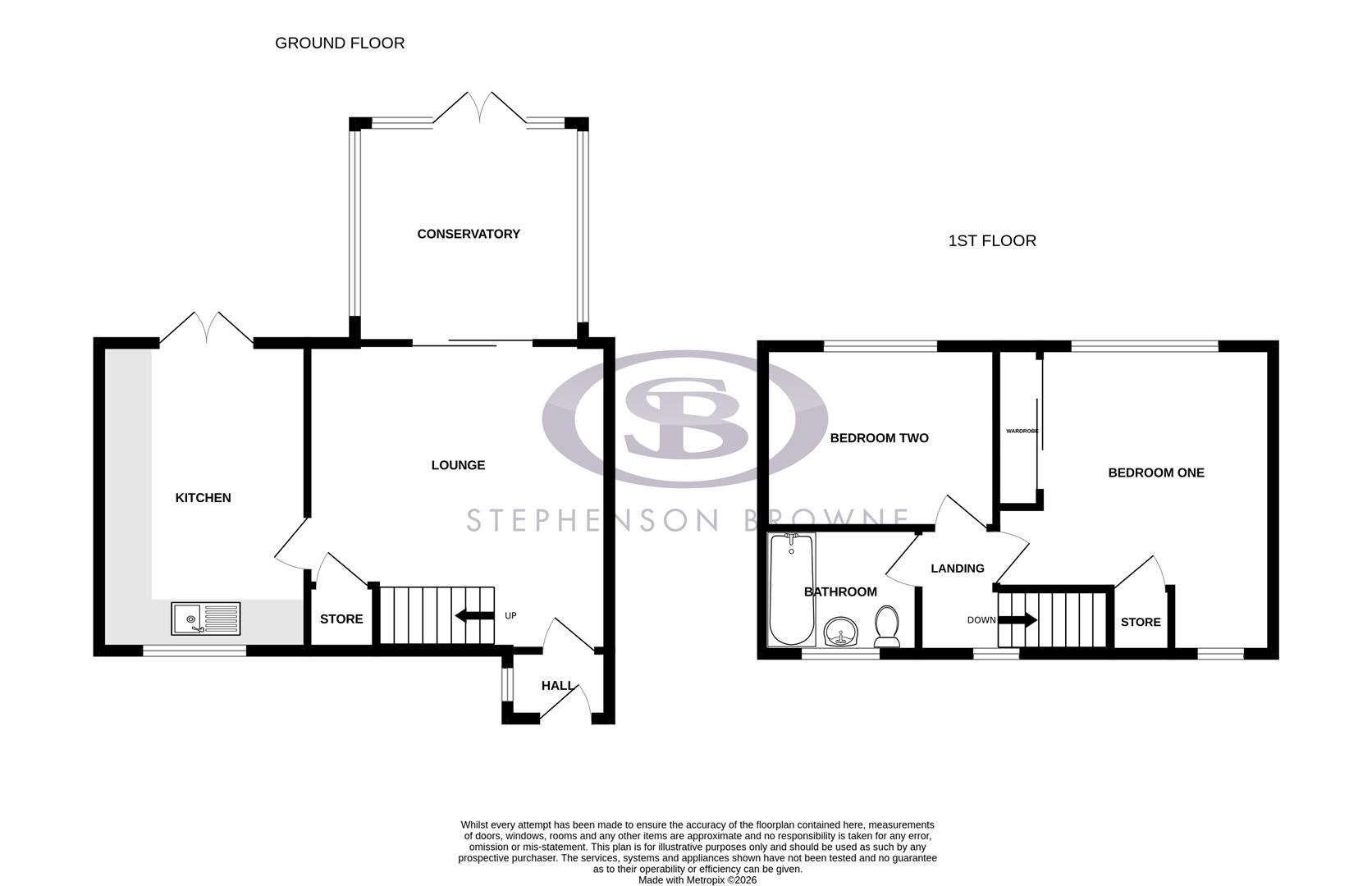 Floor plan, 2 bedroom other for sale, Cranford Mews, Stoke-On-Trent, ST7