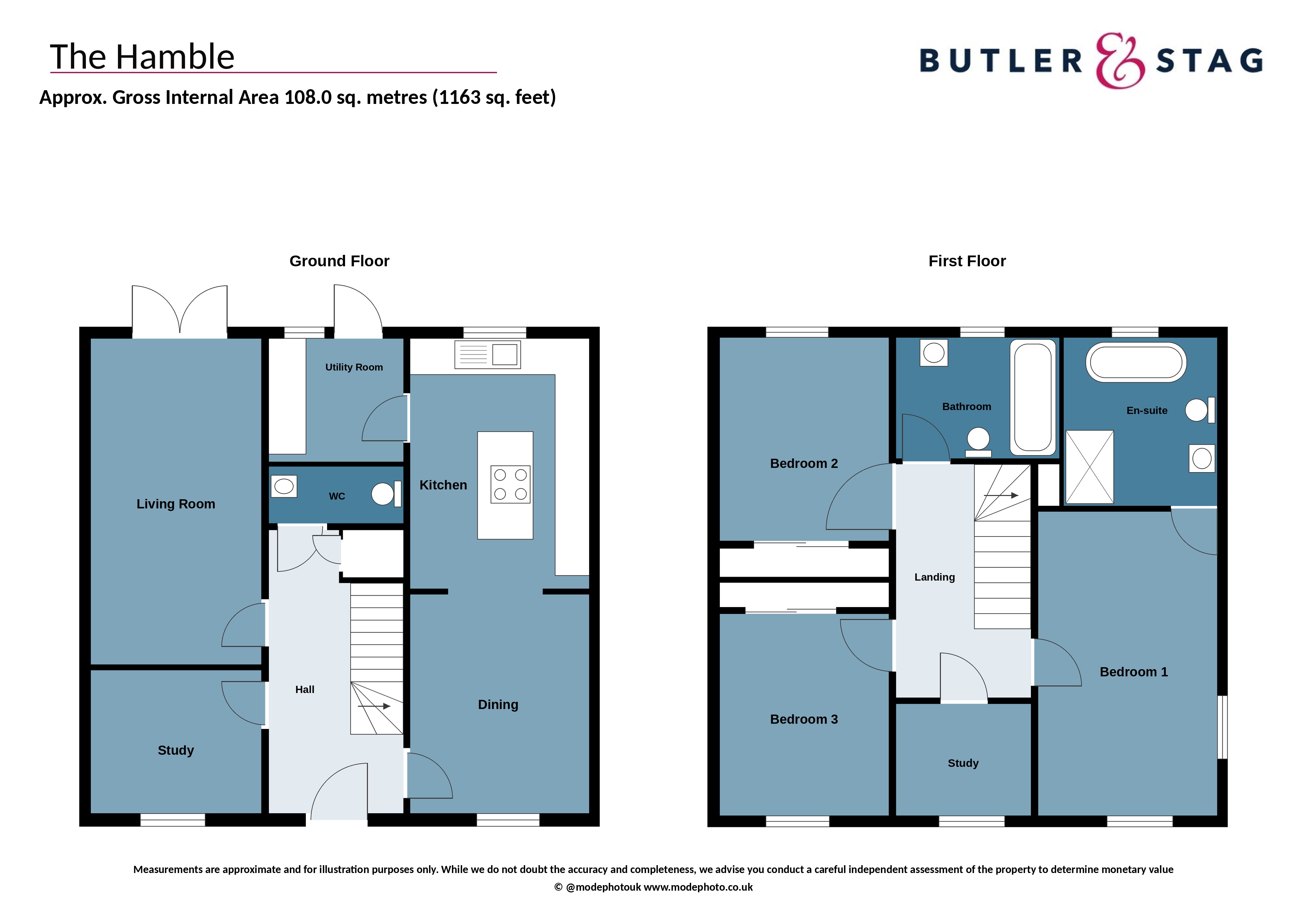 Floor plan, 3 bedroom semi detached house for sale, Plot 19, Ongar, CM5