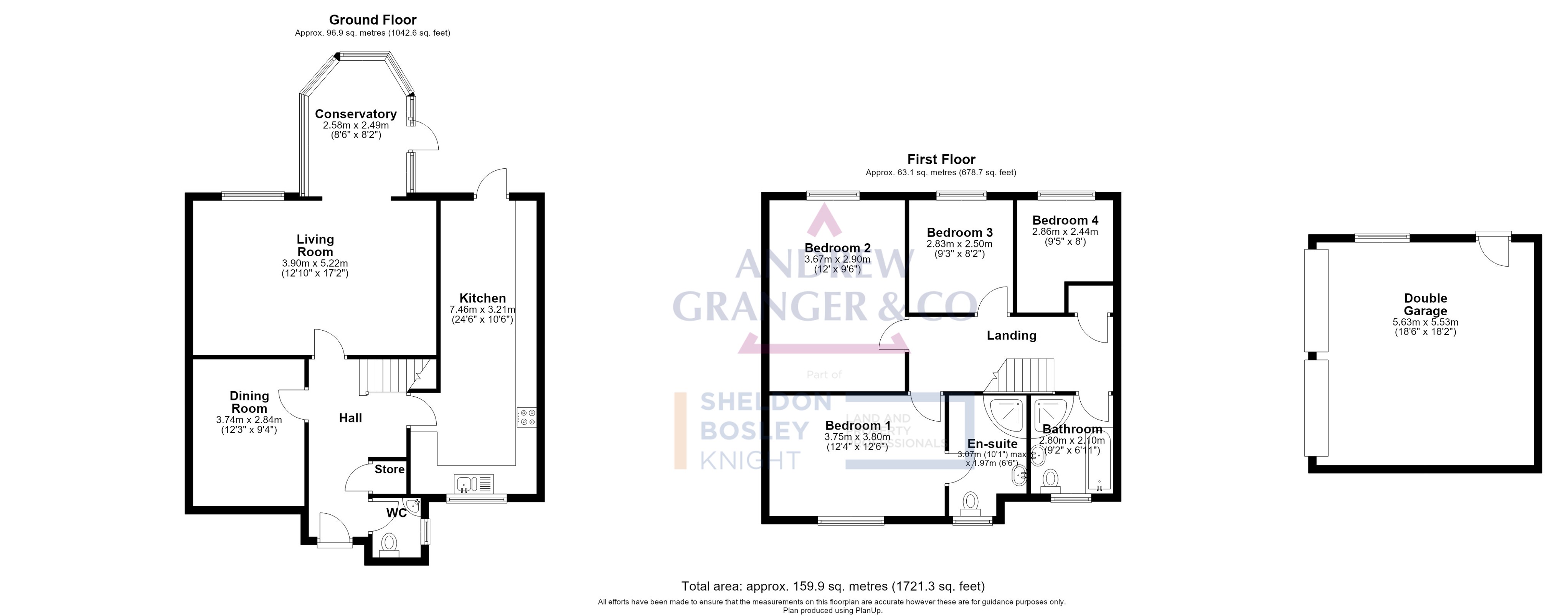 Floorplan, 4 bedroom detached house for sale, Hill Gardens, Market Harborough, LE16