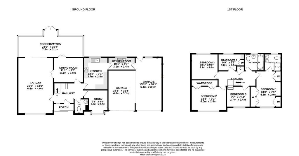 Floorplan, 5 bedroom detached house for sale, Eldersfield Grove, Solihull, B91