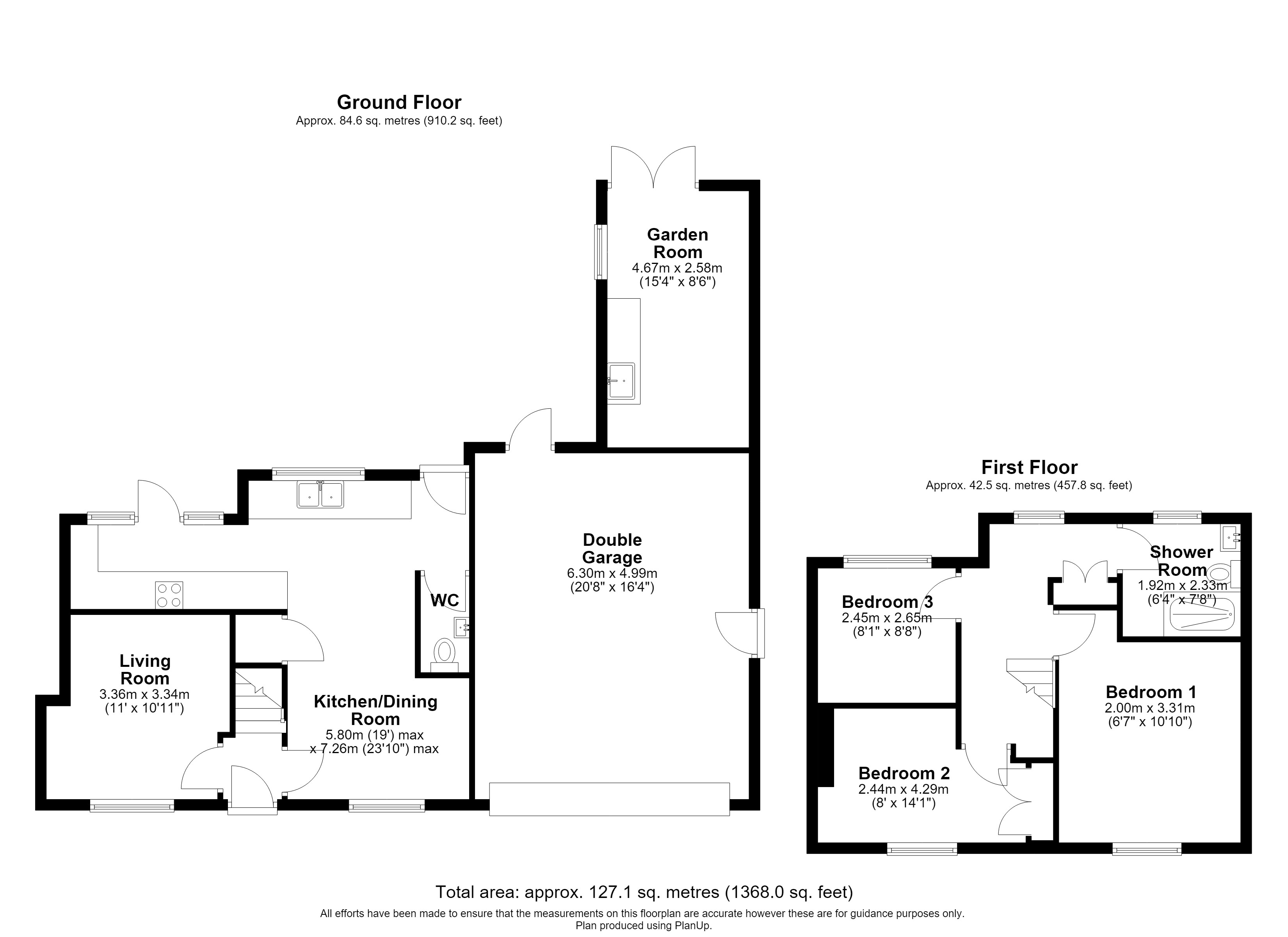 Floorplan, 3 bedroom semi detached house for sale, New Road, Leicester, LE8