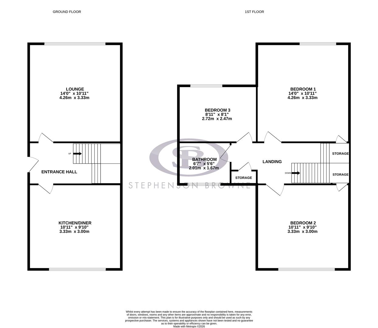 Floor plan, 3 bedroom house for sale, Hawthorne Close, Congleton, CW12