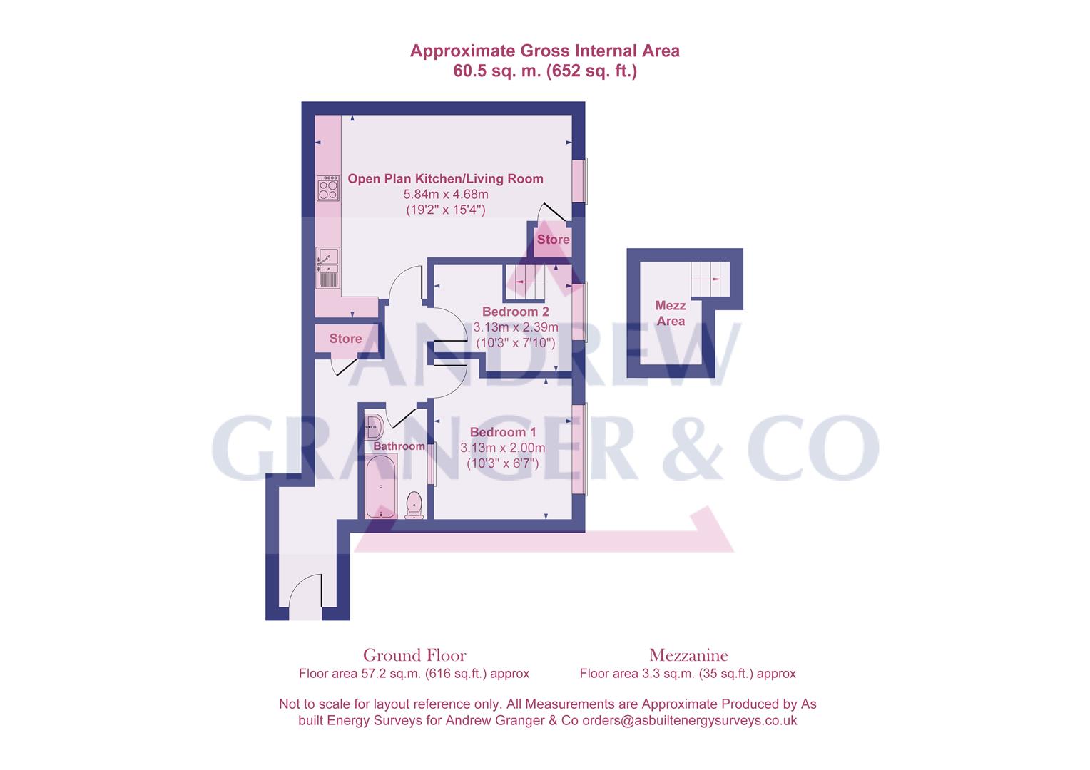 Floorplan, 2 bedroom apartment for sale, Yeoman Street, Leicester, LE1