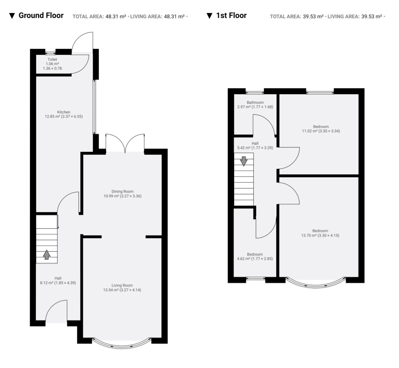 Floor plan, 3 bedroom terraced house for sale, Merrivale Road, Coventry, CV5