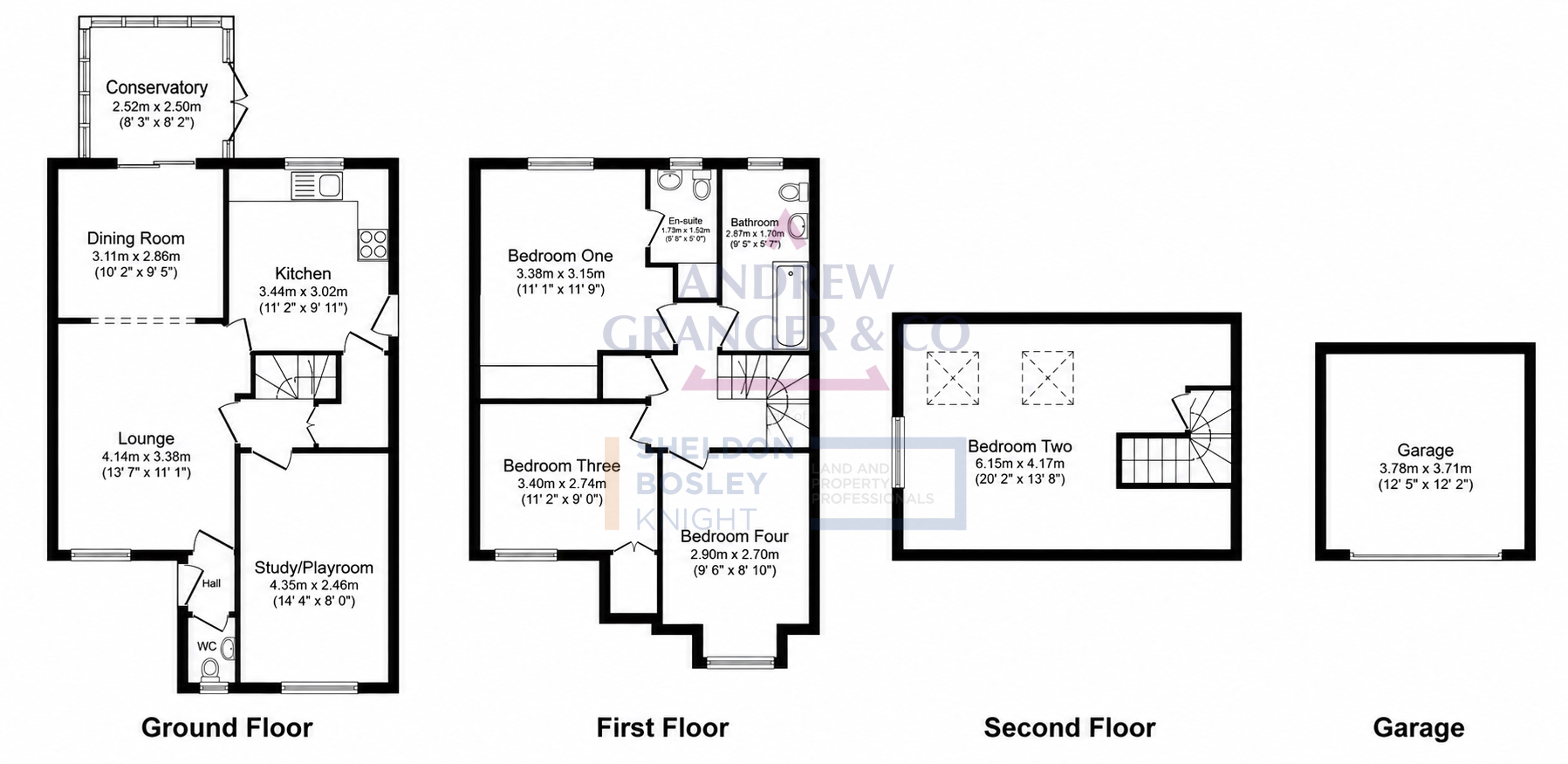 Floorplan, 4 bedroom detached house for sale, Forge Close, Leicester, LE8