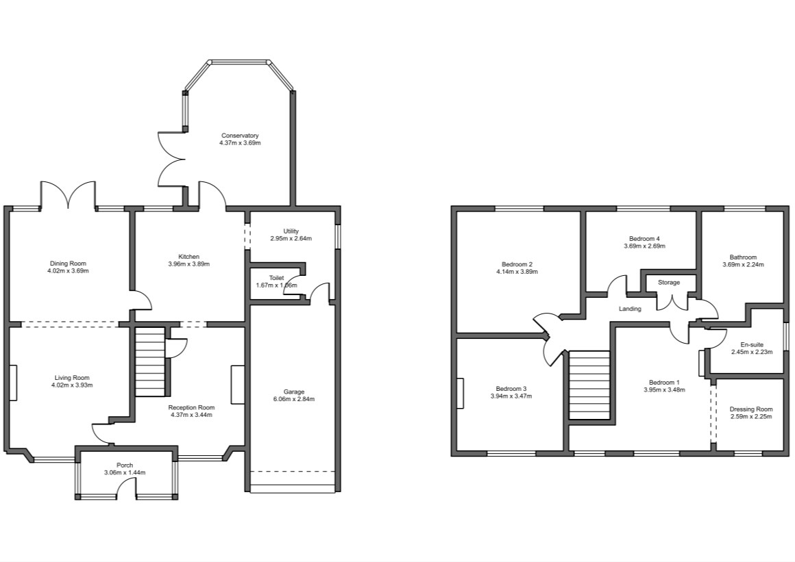 Floor plan, 4 bedroom detached house for sale, Oakview Old Waste Lane, Coventry, CV7