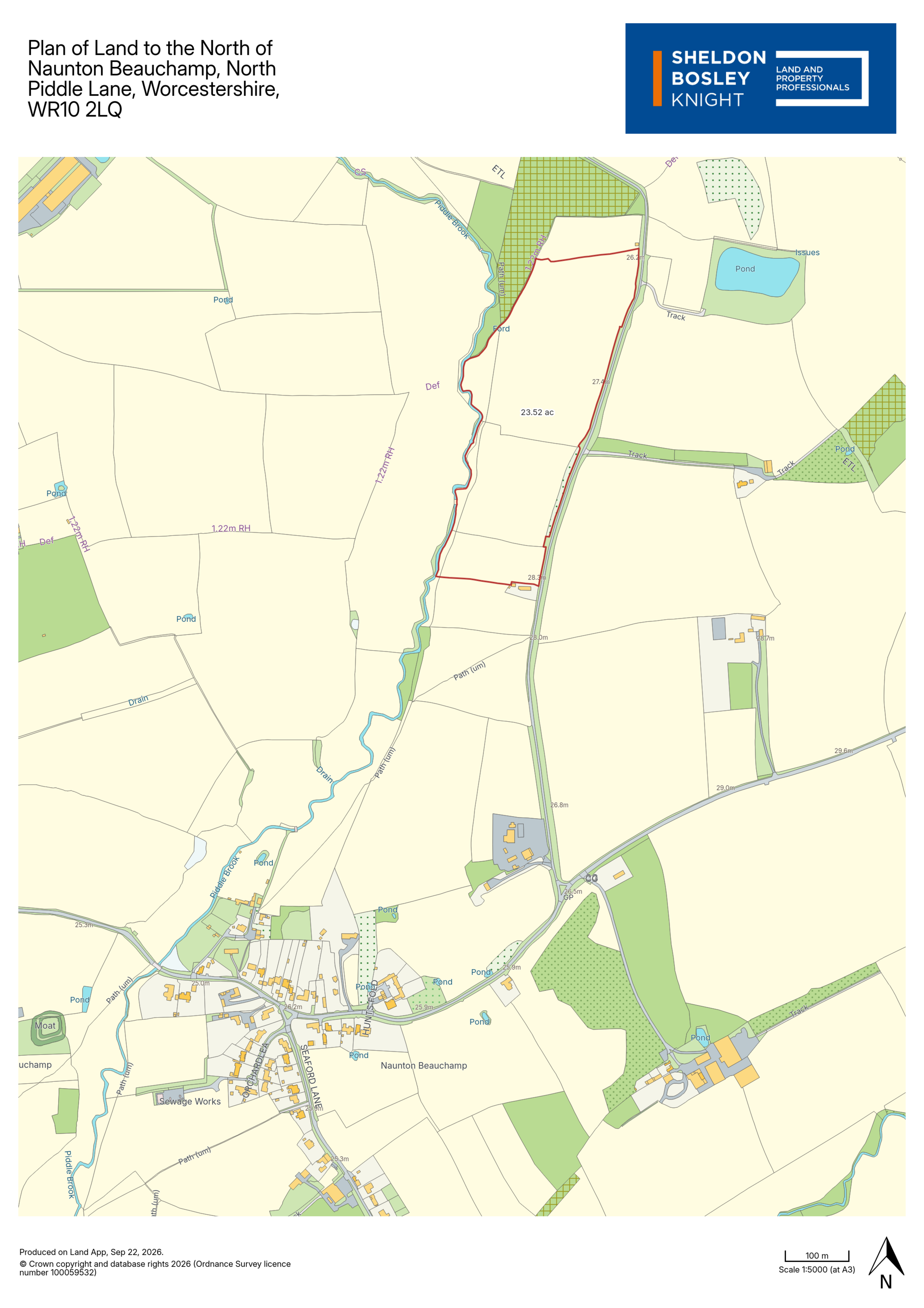 Land for sale, Land to the North of Naunton Beauchamp, Worcestershire, WR10