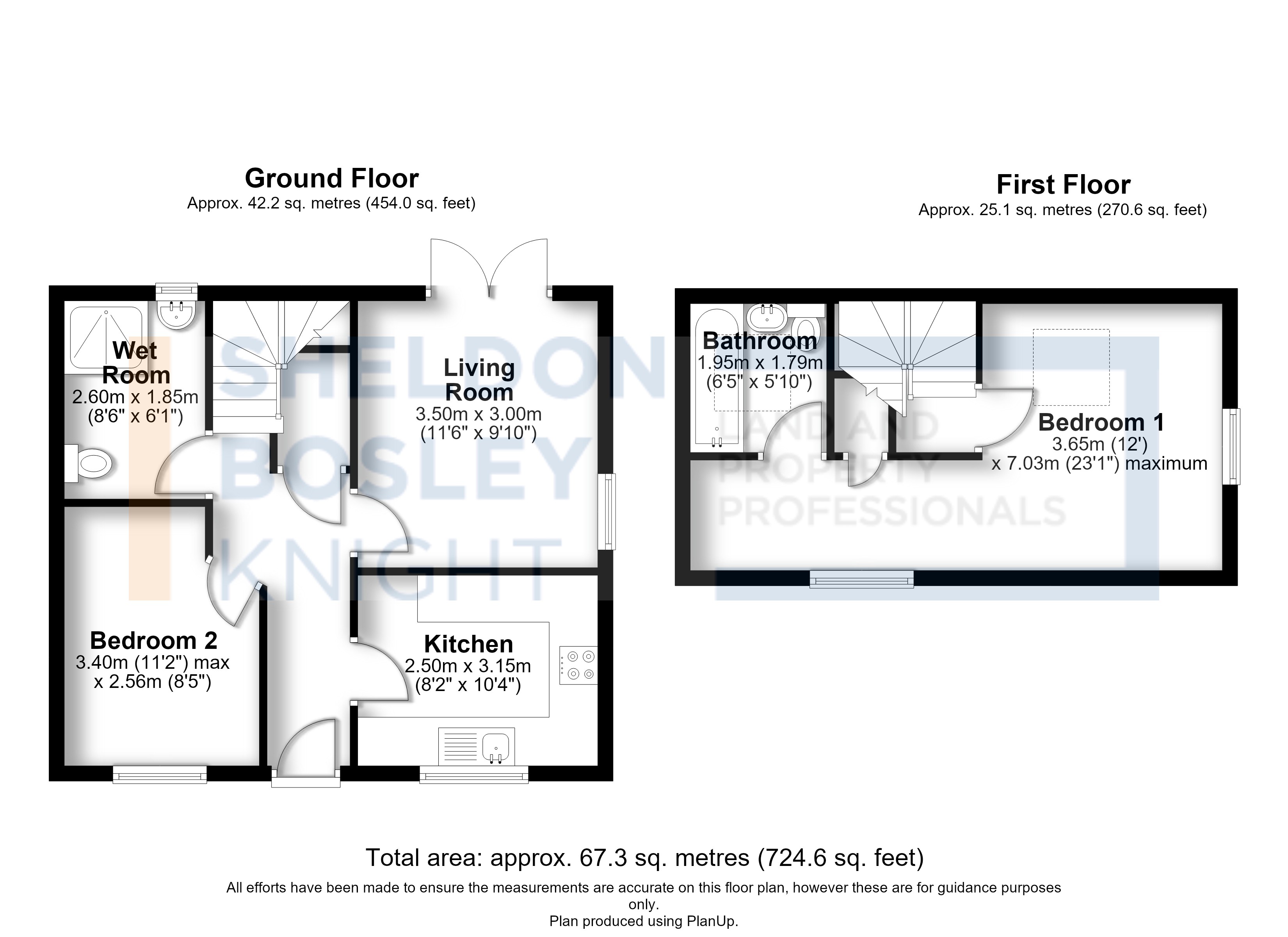 Floorplan, 2 bedroom semi detached dormer bungalow for sale, Oldbury Road, Nuneaton, CV10