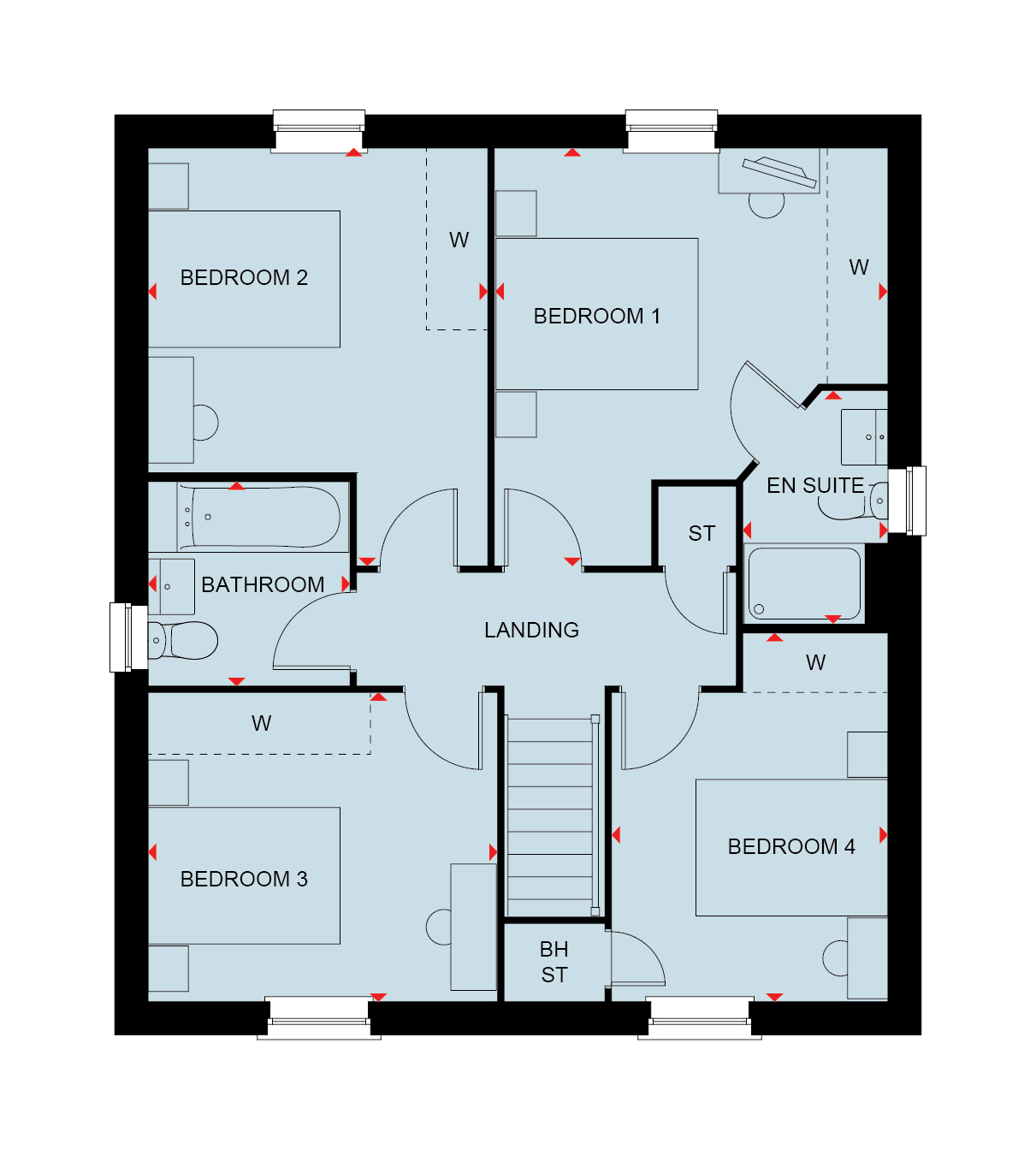 Floorplan, 4 bedroom detached house for sale, Plot 127, Upper Lighthorne, CV33