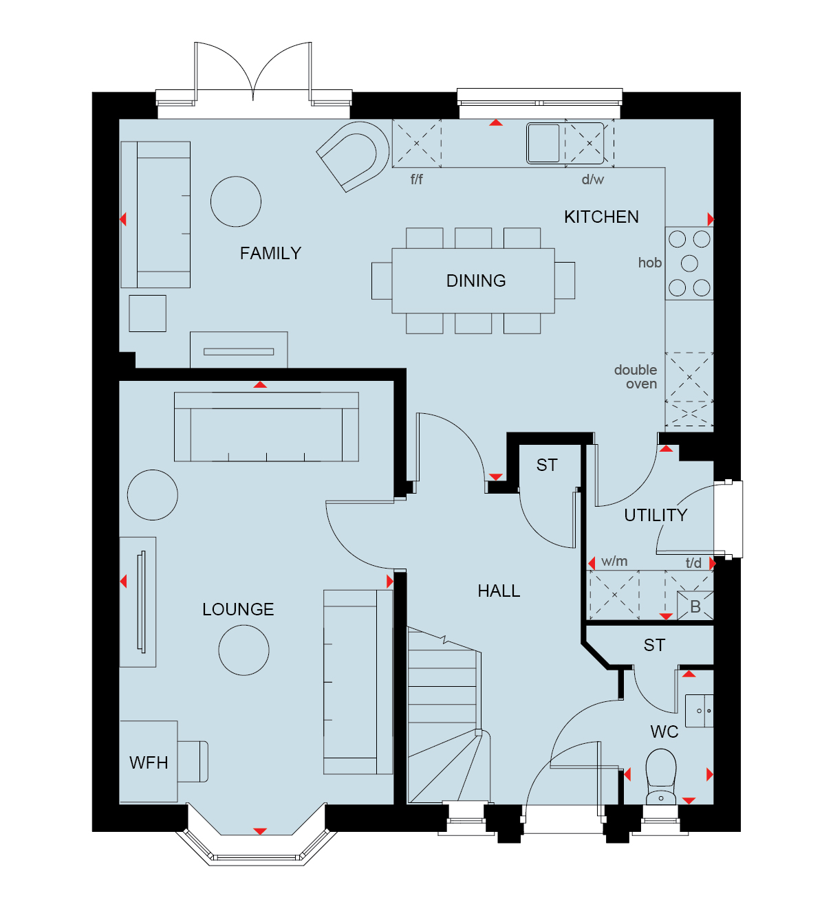 Floorplan, 4 bedroom detached house for sale, Plot 127, Upper Lighthorne, CV33
