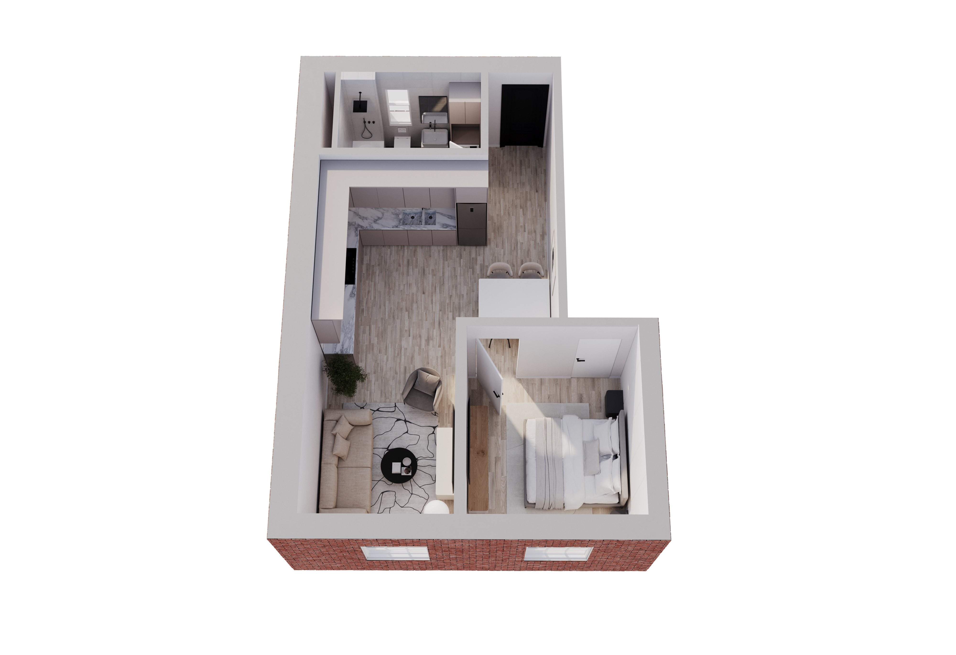 Floorplan, 1 bedroom apartment for sale, Bedford Street, Leamington Spa, CV32