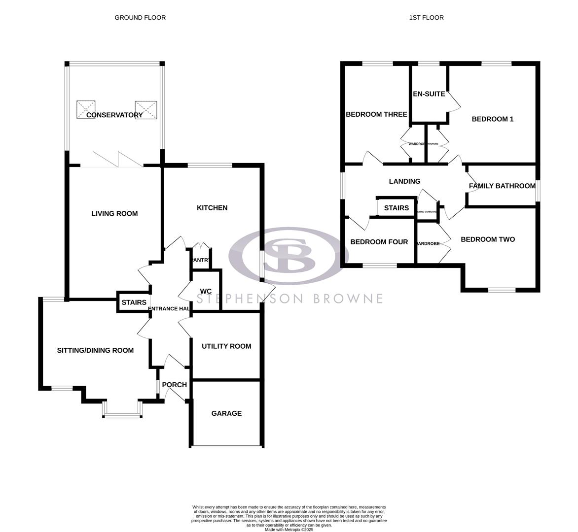 Floor plan, 4 bedroom house for sale, Mill Bridge Close, Crewe, CW1