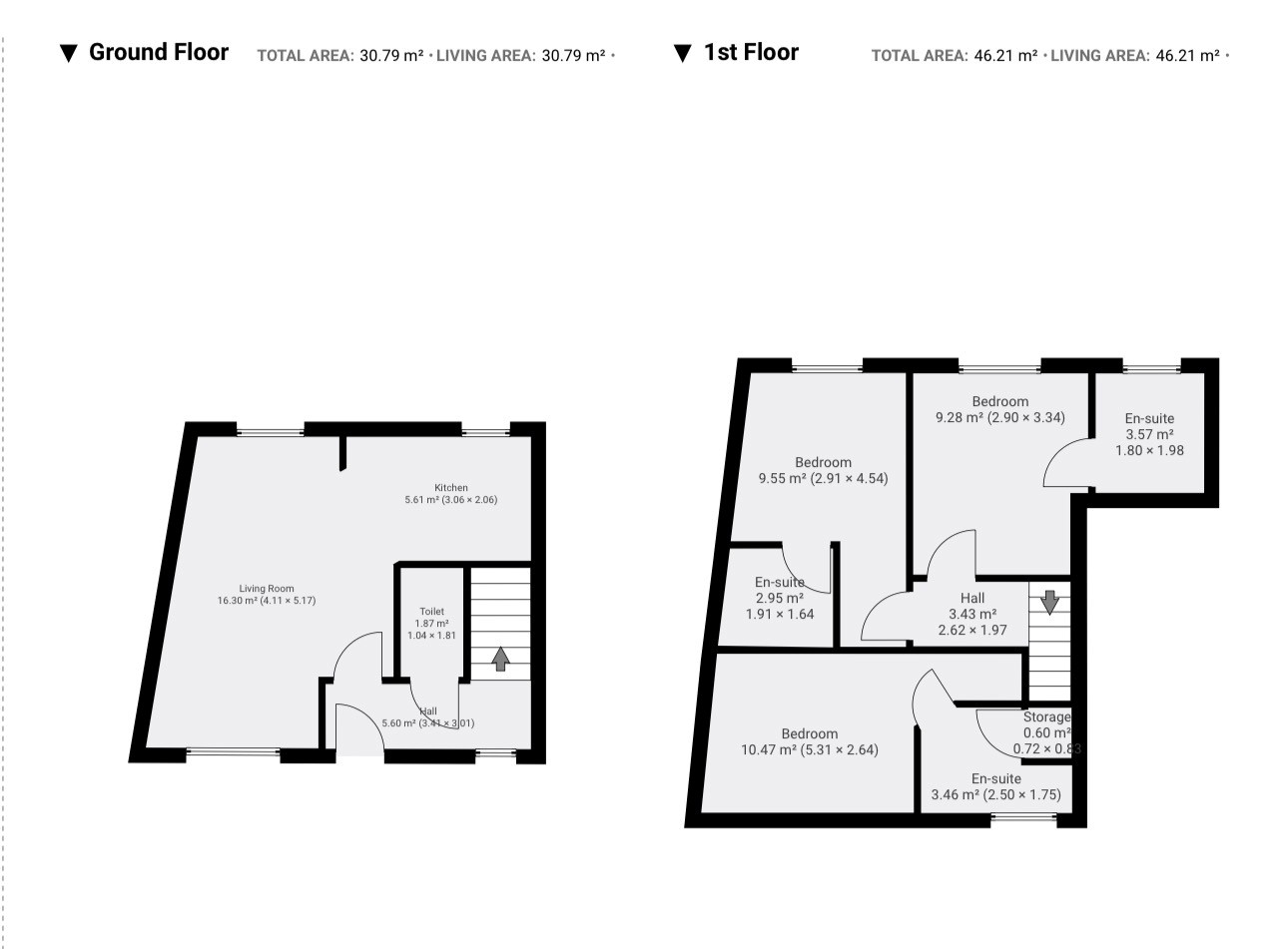 Floor plan, 3 bedroom duplex for sale, Antelope House, Coventry, CV5