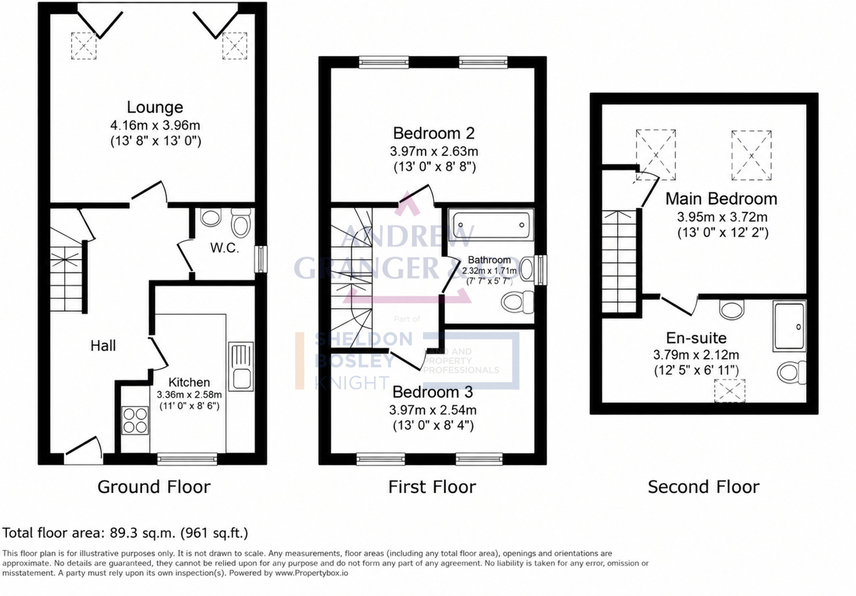 Floorplan, 3 bedroom semi detached house for sale, Thistlewood, Leicester, LE8