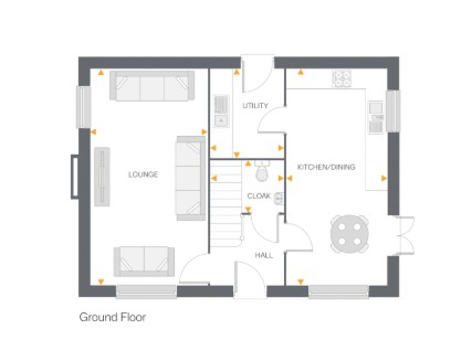 Floorplan, 4 bedroom detached house for sale, Plot 50 (THE ISBOURNE), Coventry, CV4
