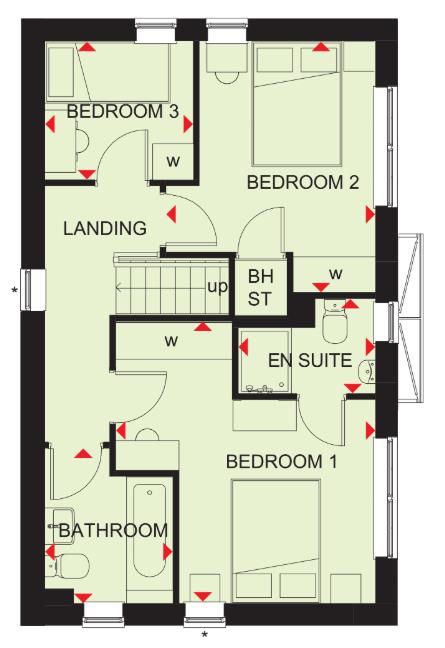 Floor plan, 3 bedroom other for sale, PLOT 416, Whitchurch, SY13