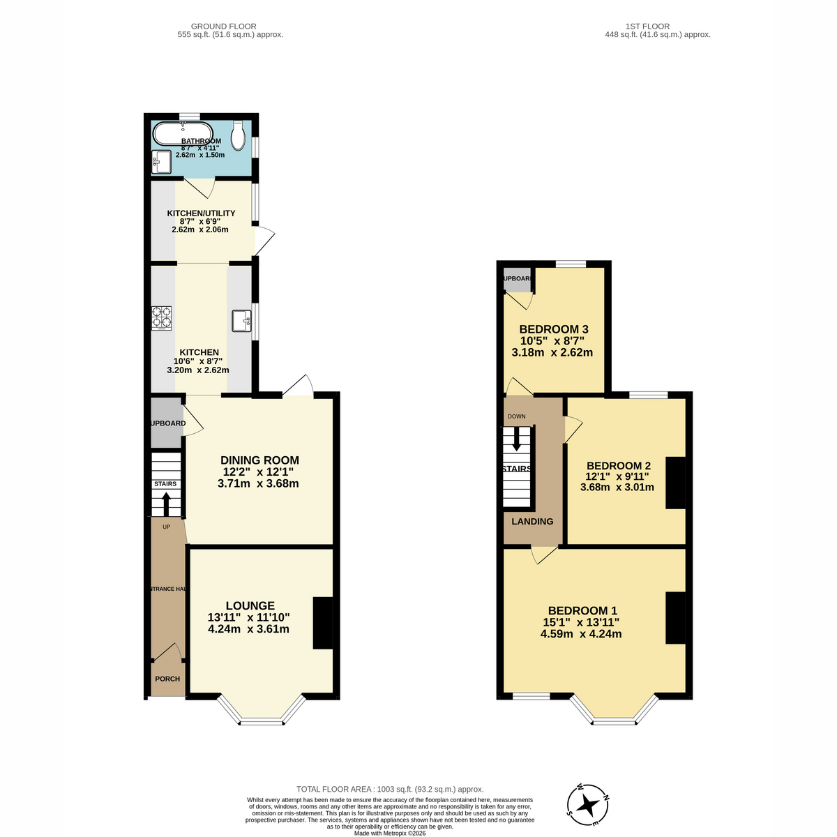 Floorplan, 3 bedroom for sale, Park Road, Sittingbourne, ME10