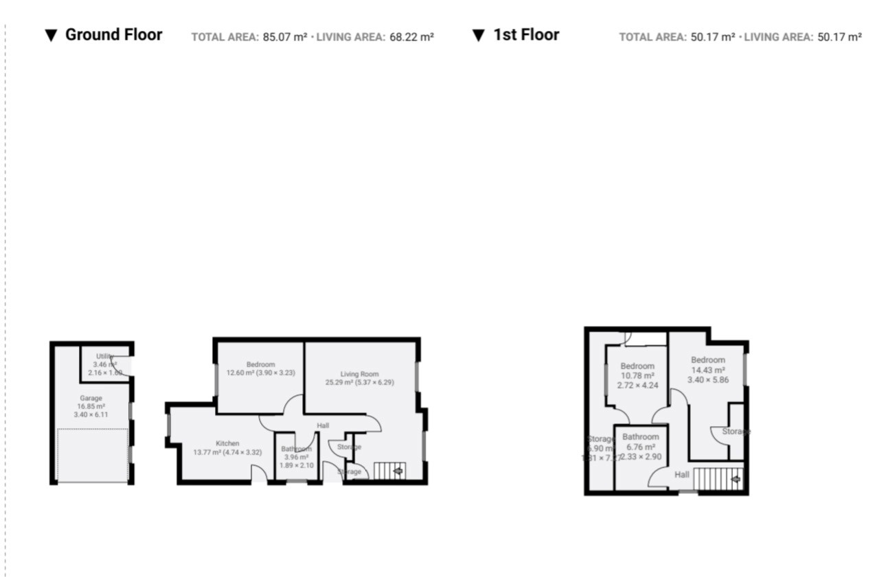 Floor plan, 3 bedroom semi detached bungalow for sale, Wellesbourne Road, Coventry, CV5