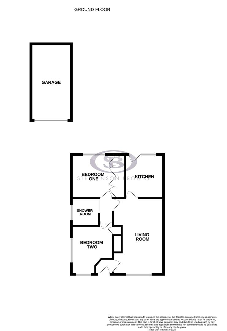 Floor plan, 2 bedroom house for sale, Campbell Close, Crewe, CW1