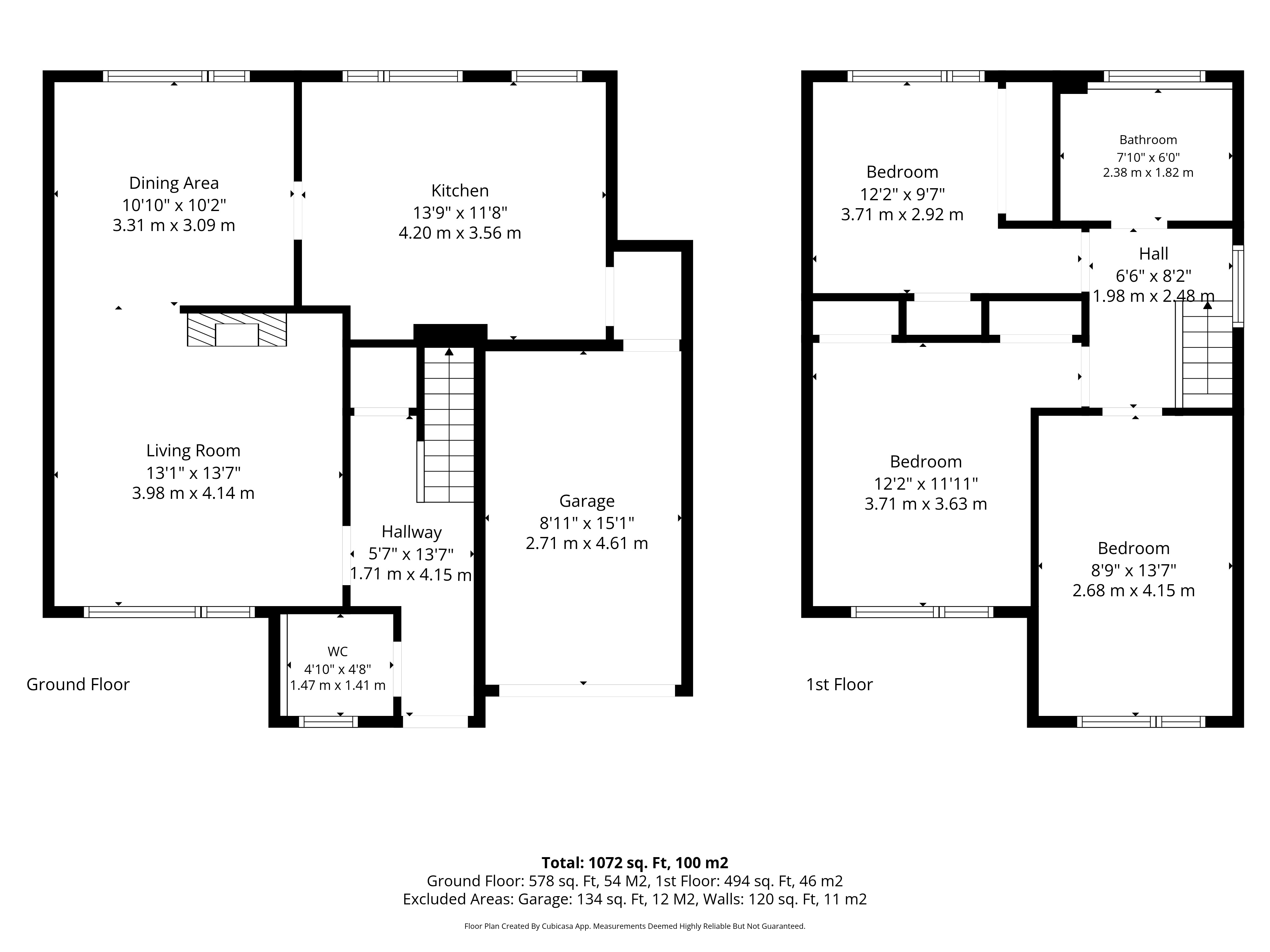 Floorplan, 3 bedroom semi detached house for sale, Pound Close, Coventry, CV7