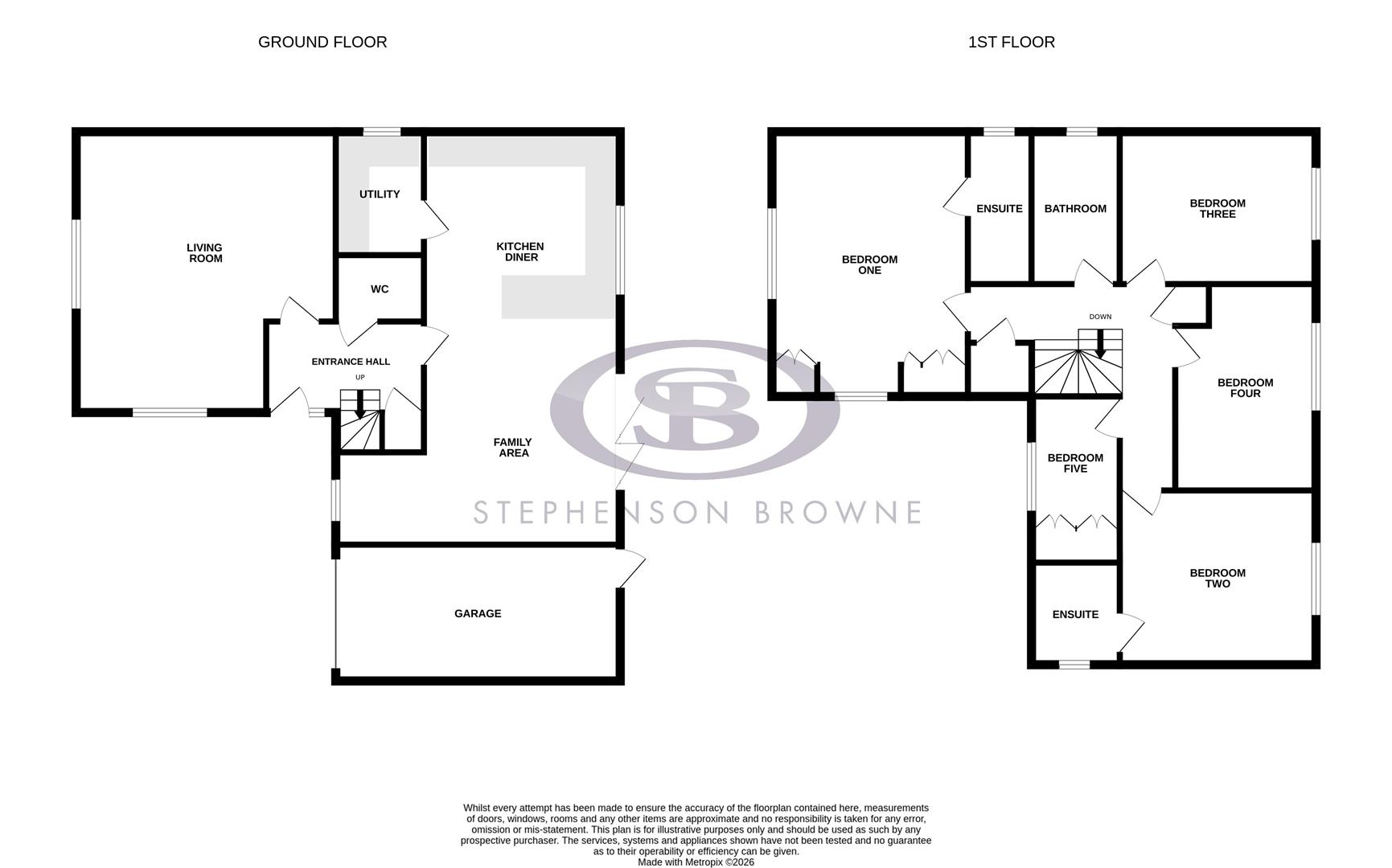 Floor plan, 5 bedroom house for sale, Fieldfare Way, Sandbach, CW11