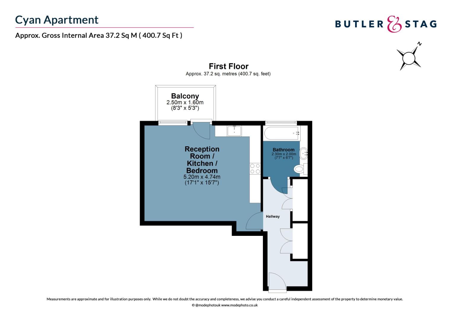 Floor plan, 1 bedroom flat for sale, Cyan Apartments, London, E3