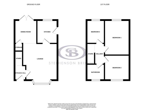 Floor plan, 3 bedroom house for sale, Merlin Way, Crewe, CW1