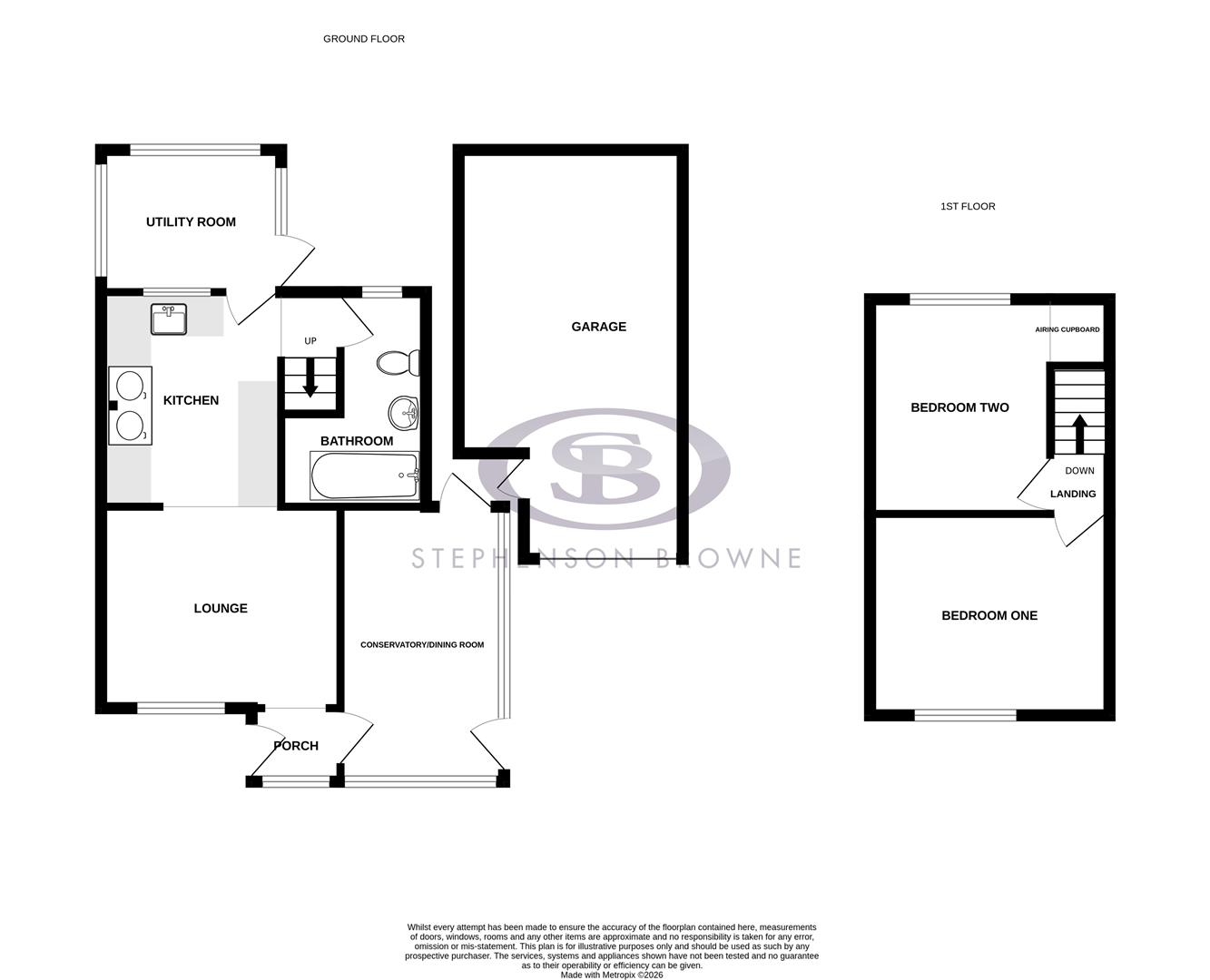 Floor plan, 2 bedroom house for sale, Alderhay Lane, Stoke-On-Trent, ST7