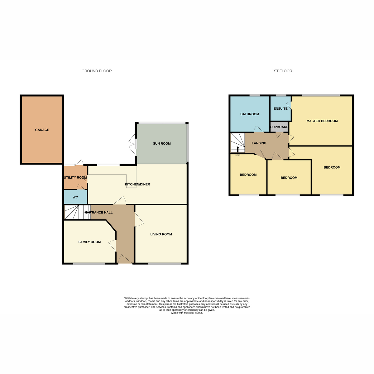 Floor plan, 4 bedroom for sale, The Burrow Church Road, Cardiff, CF3