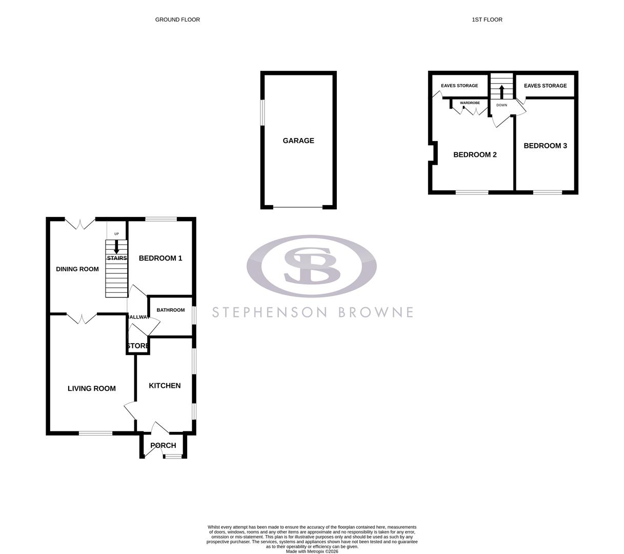 Floor plan, 3 bedroom other for sale, Chester Close, Stoke-On-Trent, ST7