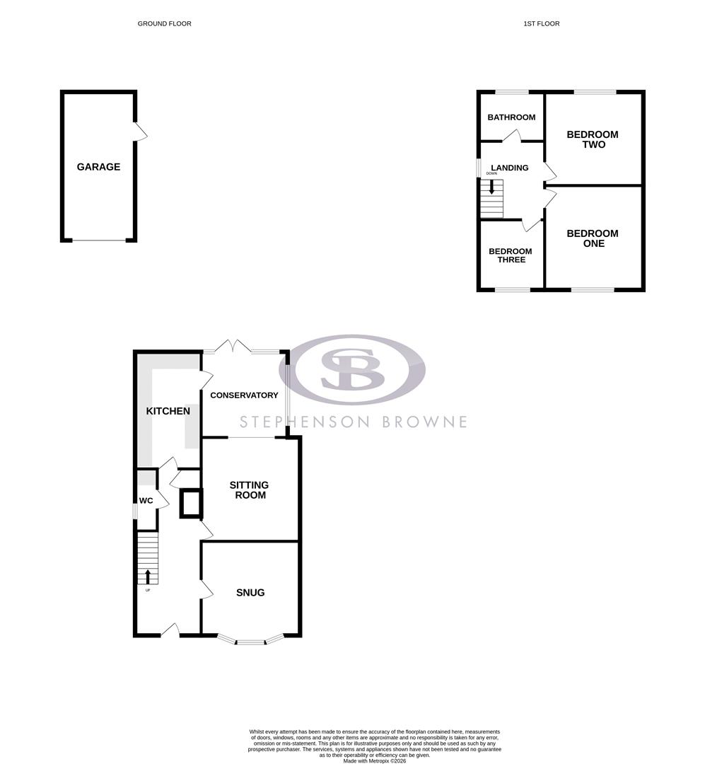Floor plan, 3 bedroom house for sale, Fairfield Avenue, Sandbach, CW11