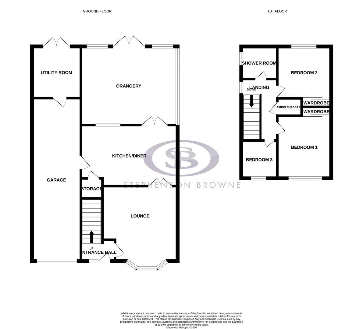 Floor plan, 3 bedroom house for sale, Remer Street, Crewe, CW1
