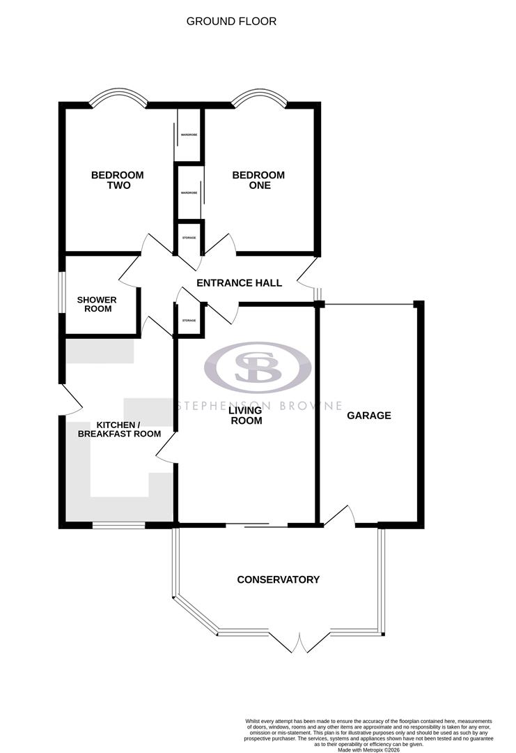 Floor plan, 2 bedroom house for sale, Ferndale Close, Sandbach, CW11