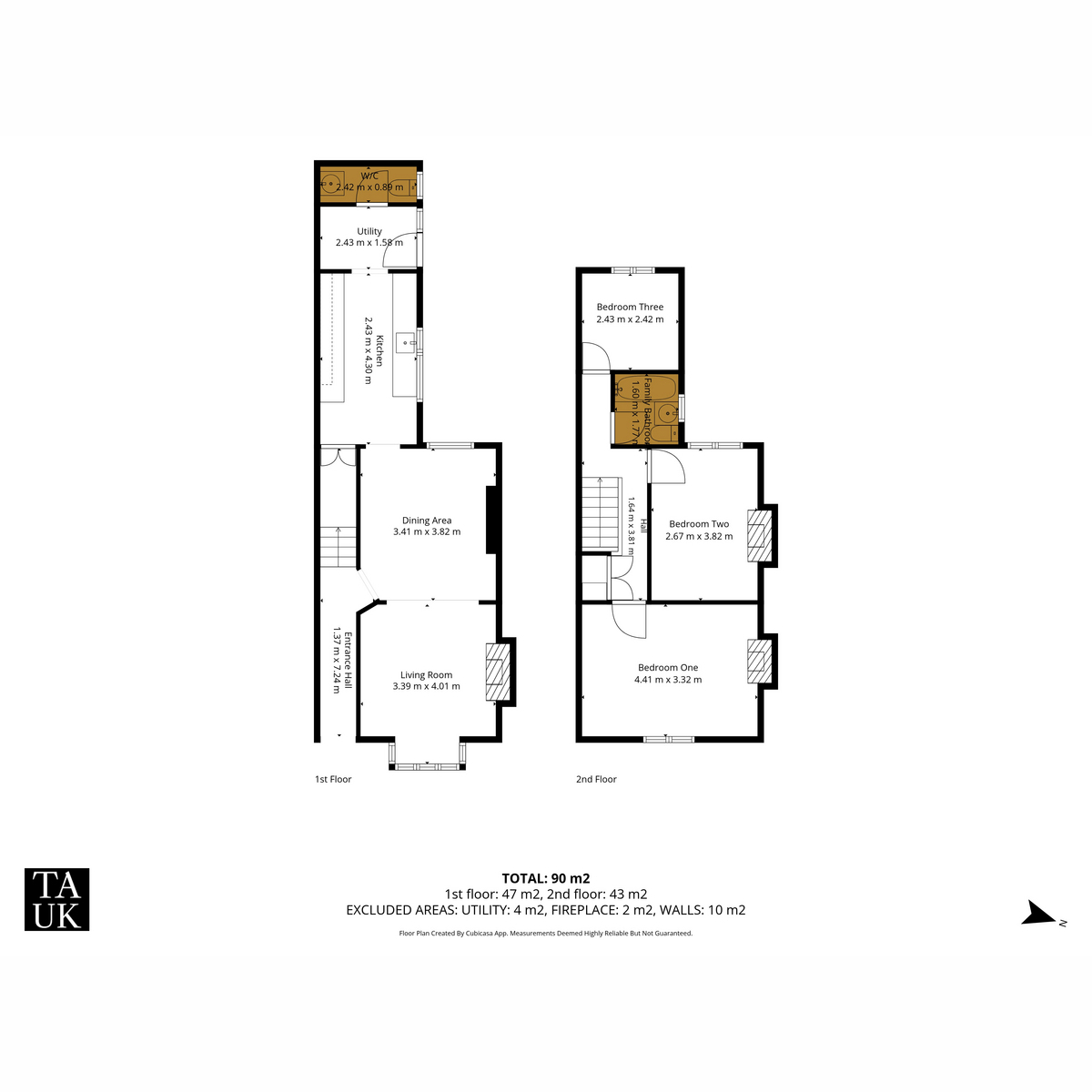 Floorplan, 3 bedroom for sale, West Parade, Spalding, PE11
