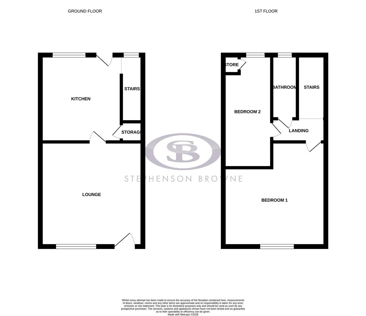 Floor plan, 2 bedroom other for sale, Hewitt Street, Crewe, CW2