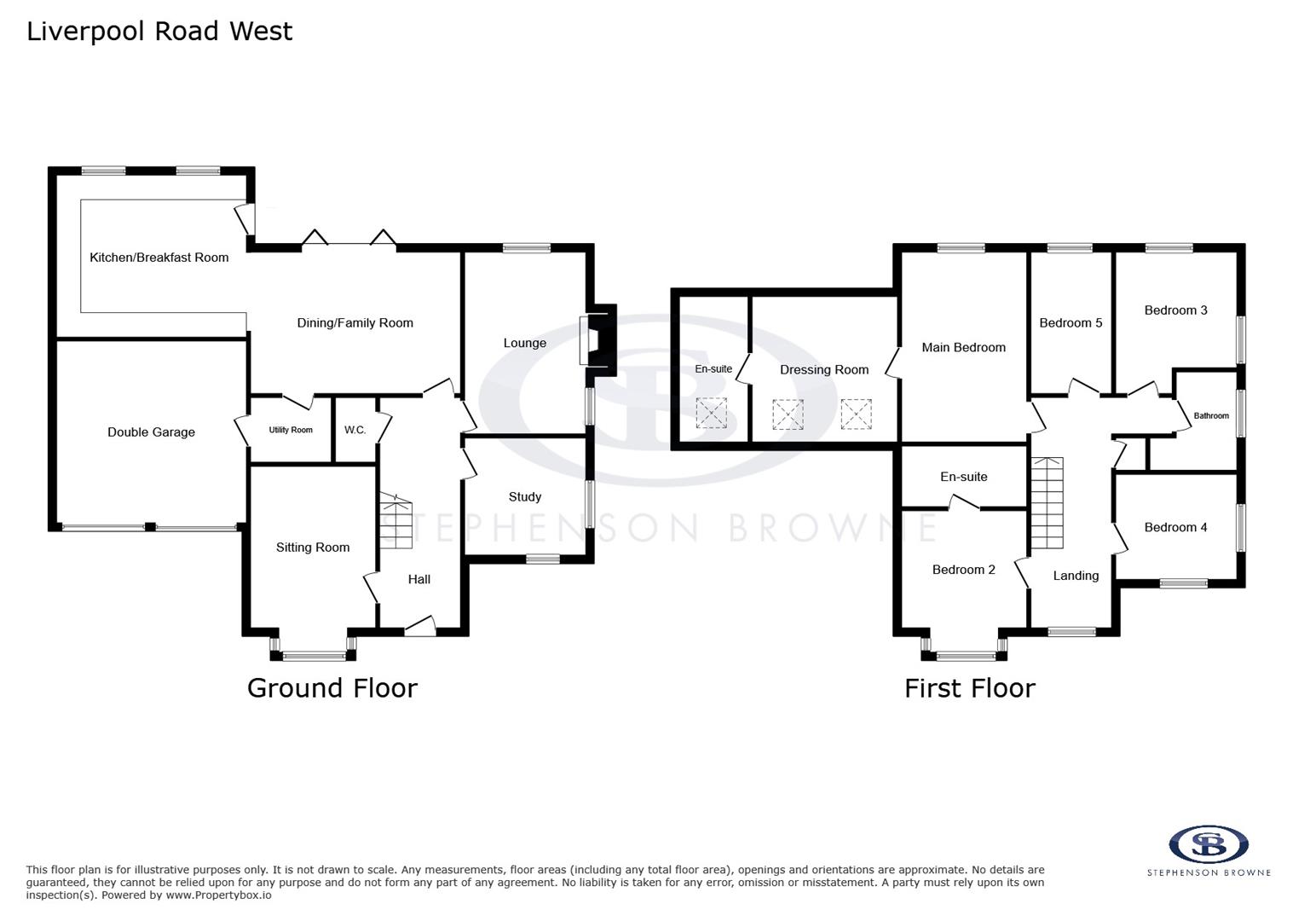 Floor plan, 5 bedroom house for sale, Liverpool Road West, Stoke-On-Trent, ST7