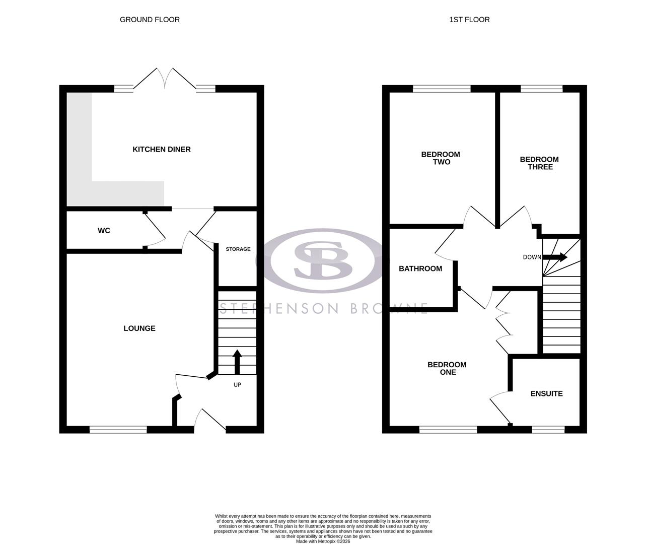 Floor plan, 3 bedroom house for sale, Mellors Field Close, Sandbach, CW11