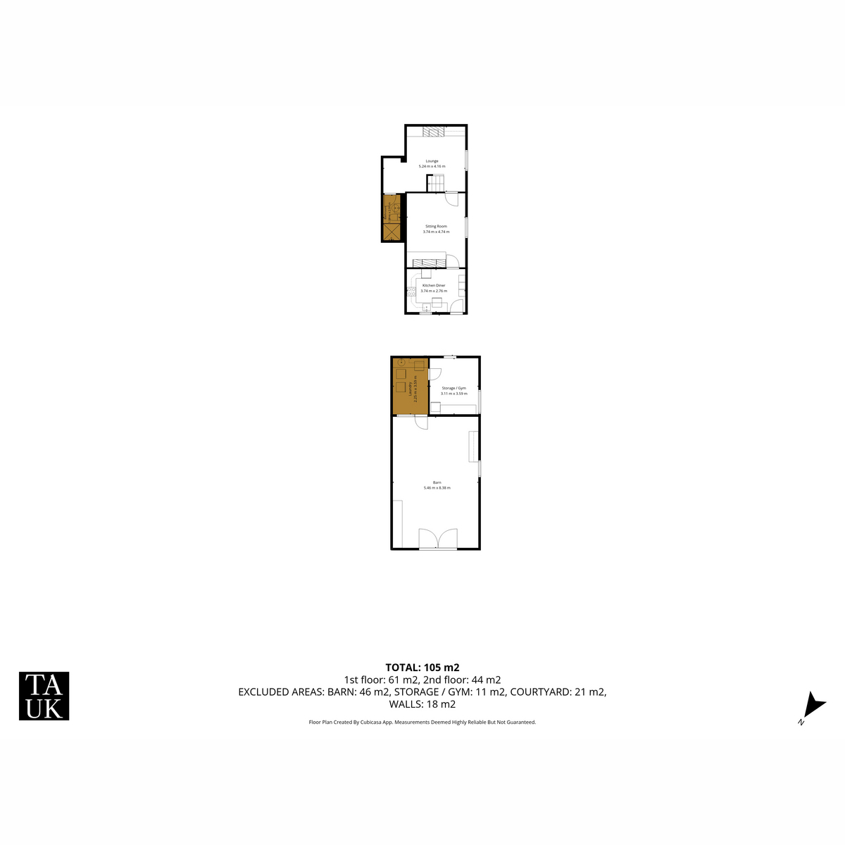 Floorplan, 3 bedroom for sale, Riverdene Risegate Road, Spalding, PE11