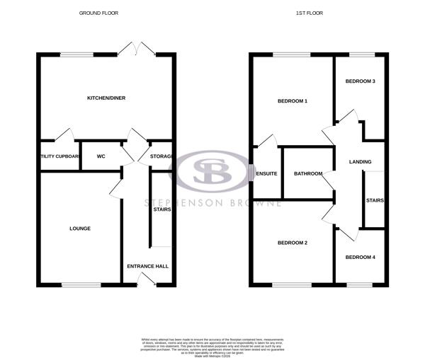 Floor plan, 4 bedroom house for sale, Broad Street, Crewe, CW1