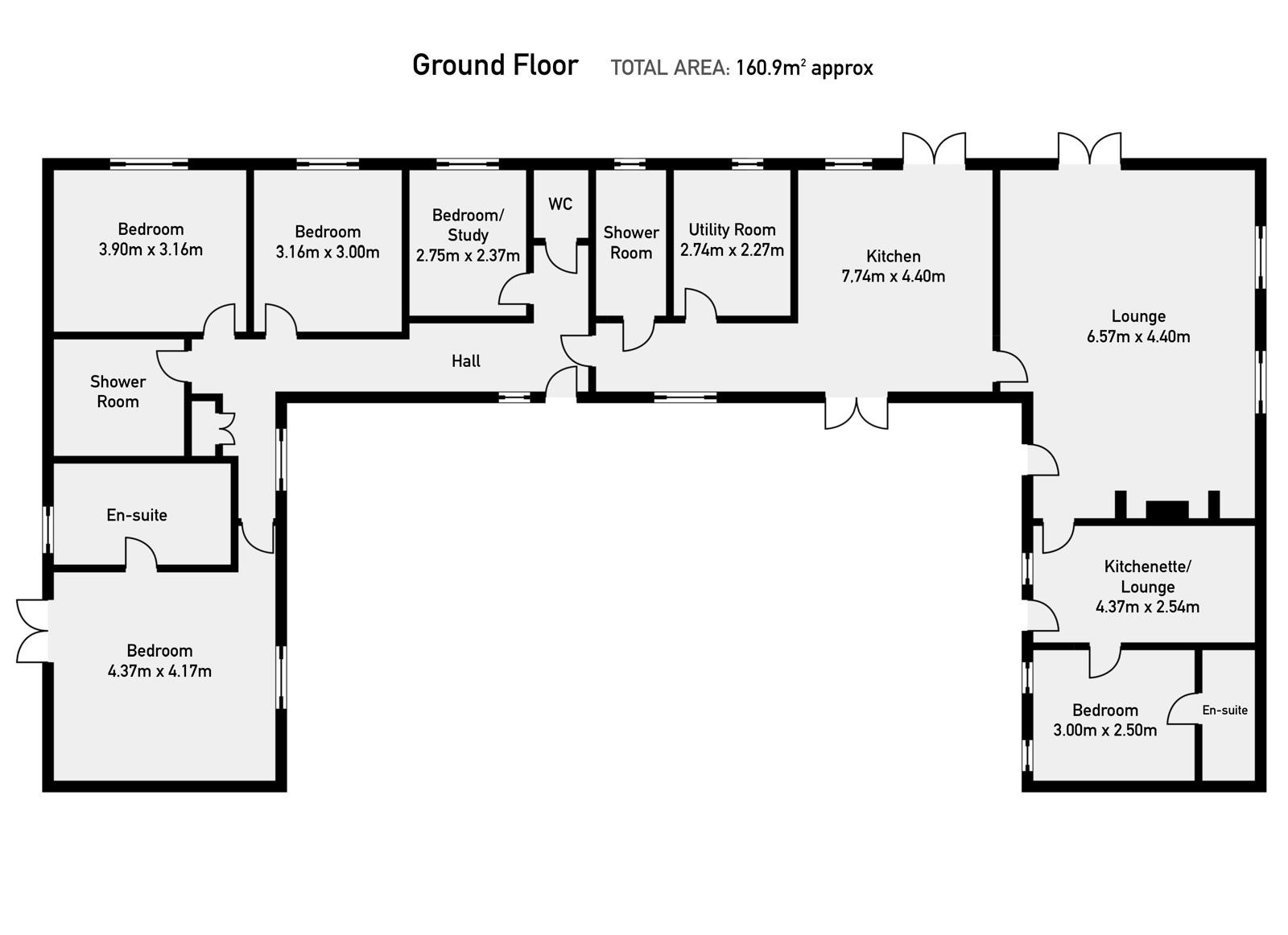Floor plan, 5 bedroom detached barn conversion for sale, Wall Hill Court Wall Hill Road, Coventry, CV7