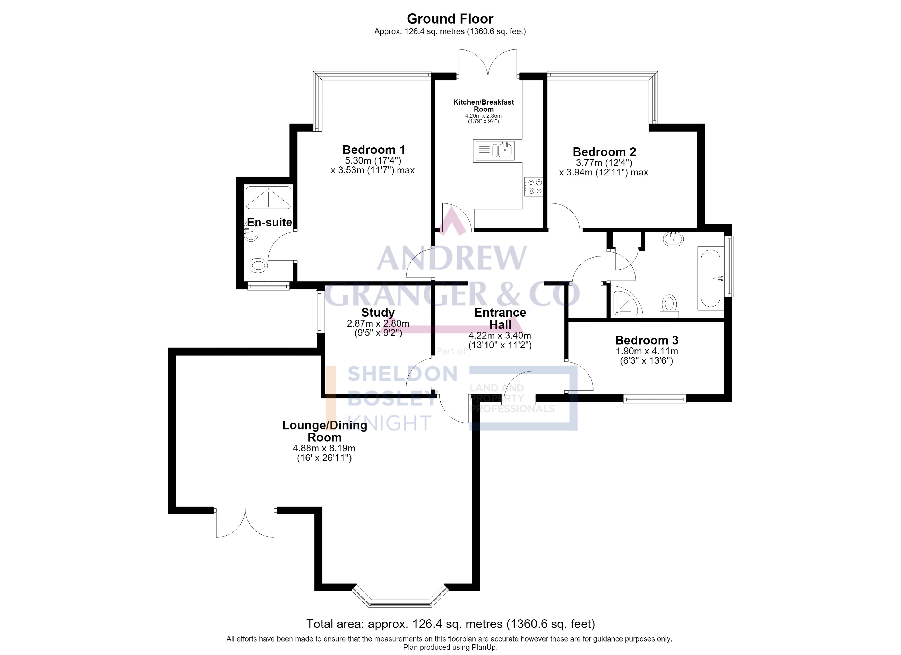 Floorplan, 4 bedroom detached house for sale, Hall Close, Market Harborough, LE16