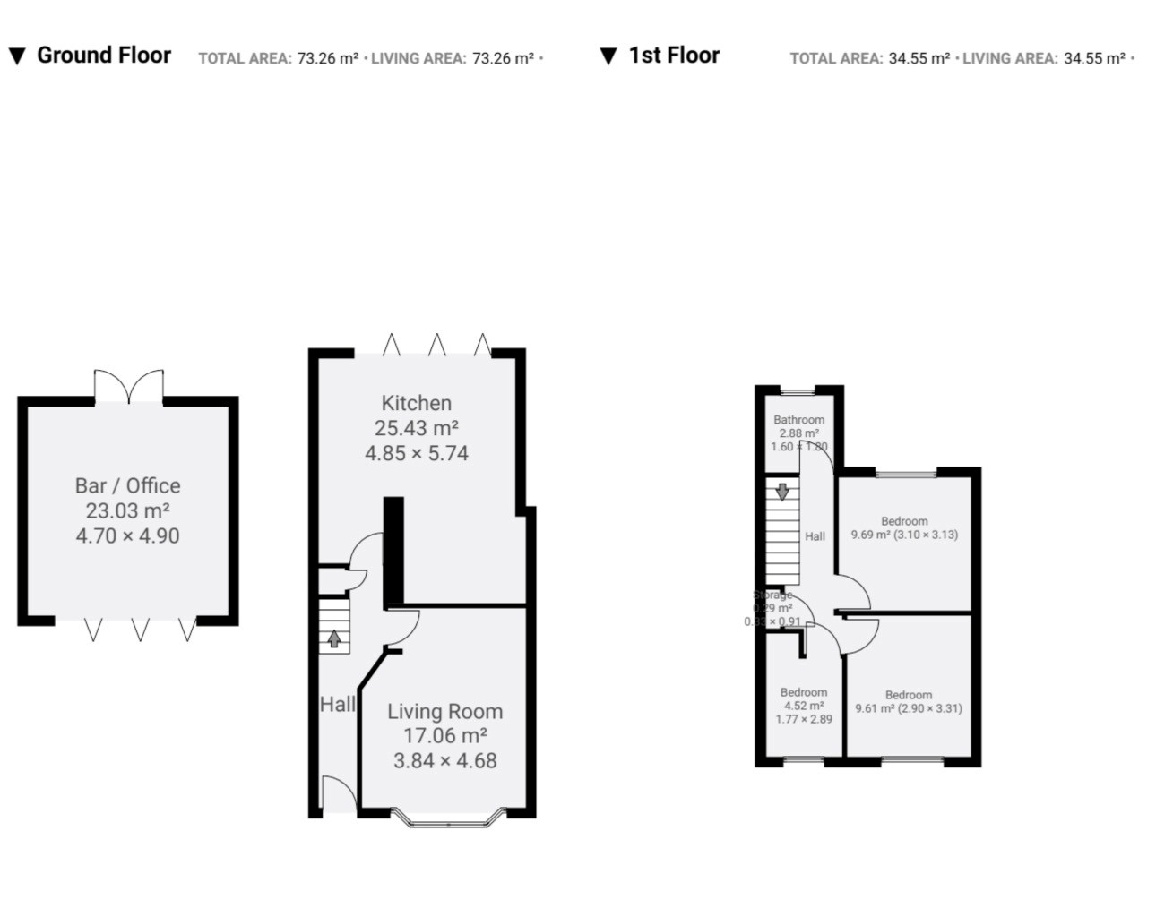 Floor plan, 3 bedroom terraced house for sale, Gaveston Road, Coventry, CV6