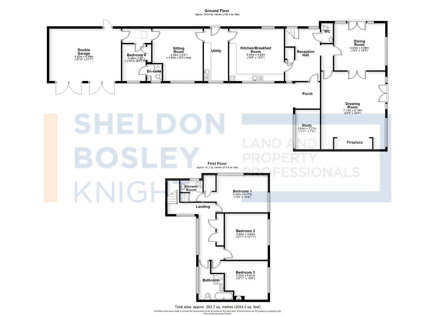 Floorplan, 4 bedroom semi detached house for sale, Twinton Orchard Barn Pershore Road, Pershore, WR10