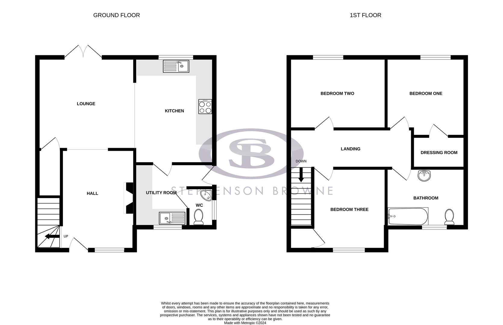 Floor plan, 3 bedroom house for sale, Chapel Street, Stoke-On-Trent, ST7