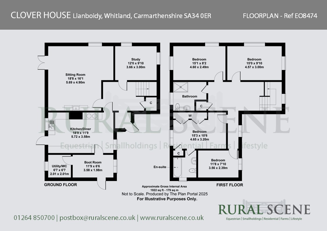 Floorplan, 4 bedroom detached house for sale, Clover House, Whitland, SA34